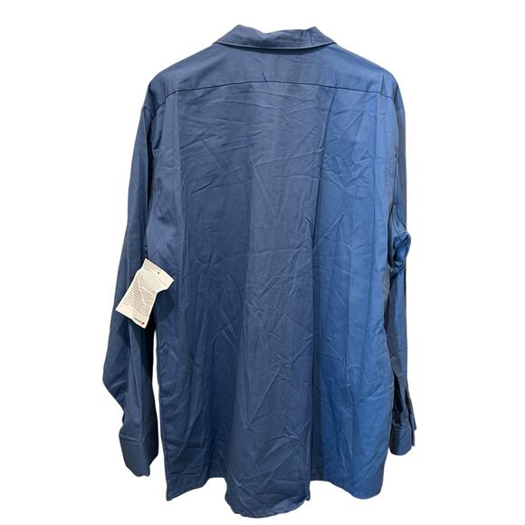 STEELGUARD FR Long Sleeve Button Down Workwear Shirts Blue Sz 1XLR Set of 2 NEW - Picture 4 of 9